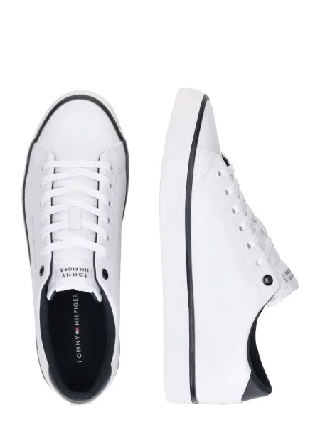 Sneakerși Tommy Hilfiger din piele alb