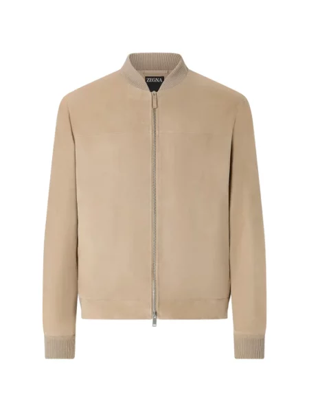 Geacă bomber Zegna din piele de căprioară