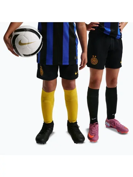 Gyerek futball rövidnadrág Nike Inter Milan Dri-Fit Stadium Home black/university gold. Méret: XL fekete