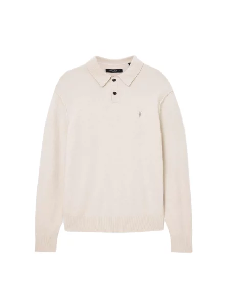 AllSaints Pulover alb lână bej