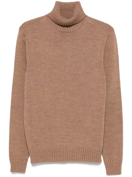 Vlněný svetr Zanone hnědý