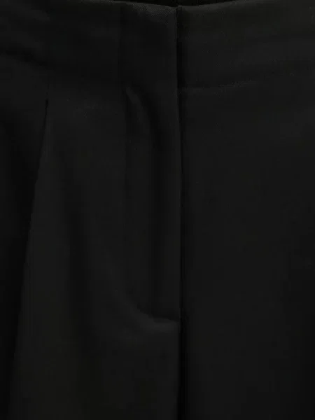 Nadrág Carter női bézs magas derekú egyenes fekete