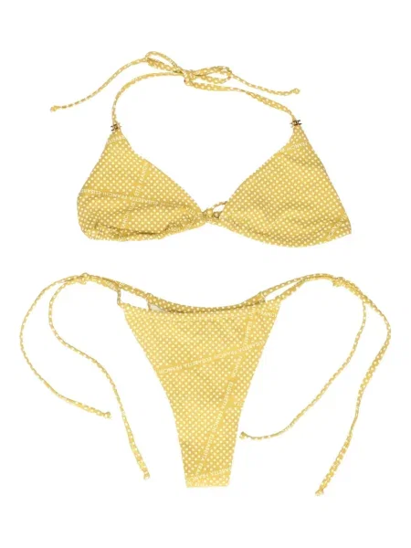 Bikini Elisabetta Franchi cu buline galben