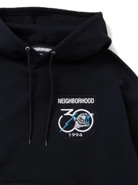 Hanorac cu glugă Neighborhood cu broderie negru