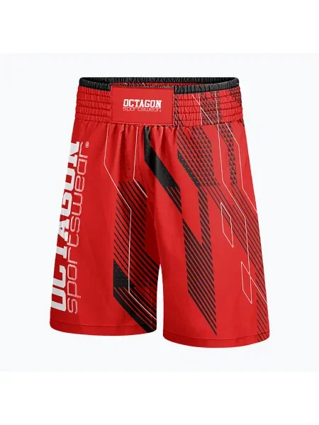 Pantaloni scurți boxeri bărbați Octagon Diamond roșu