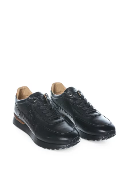 Sneakerși La Martina din piele negru