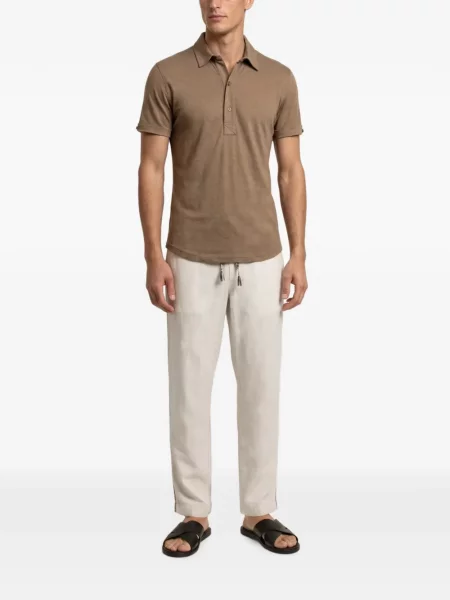 Tricou polo Orlebar Brown maro