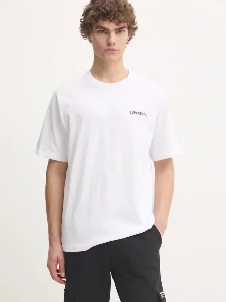 Tričko Superdry s aplikací bílá