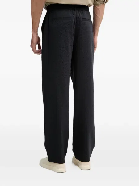 Pantaloni Armani Exchange cu autograf albastru