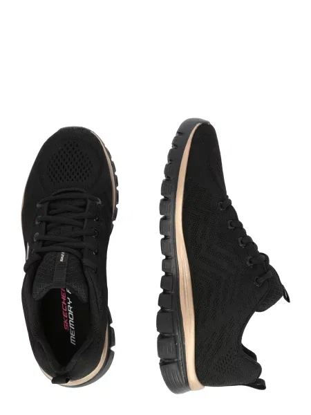 SKECHERS Nízke tenisky Graceful Get Connected' čierna