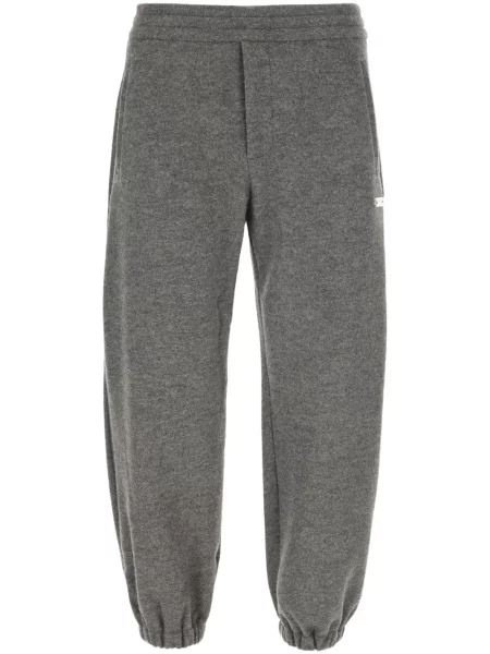 Kalhoty Alexander Mcqueen šedé