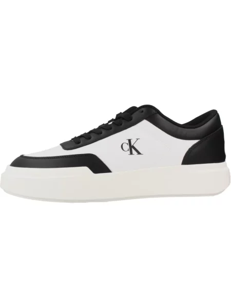 Sneakersy Calvin Klein skórzane chunky białe