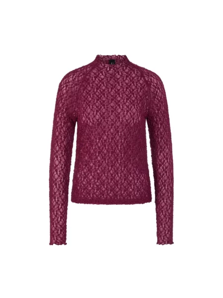 Top Marc Cain koronkowy brązowy