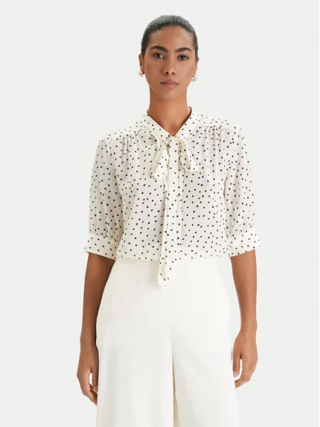 Luisa Spagnoli Bluză Barcolana Écru