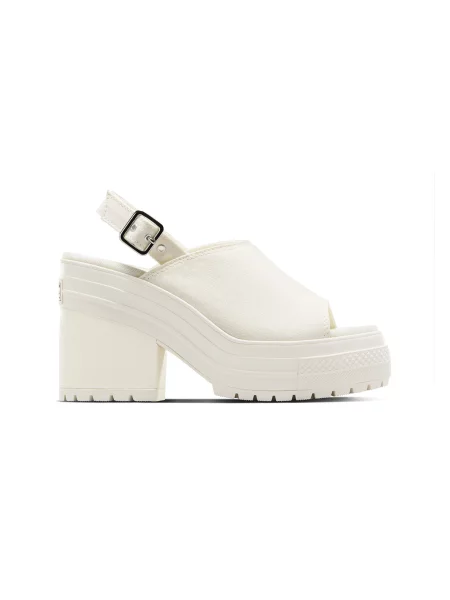 Converse Chuck 70 De Luxe Heel Mule Kobiety Sandały Converse Krem Size: 7 białe