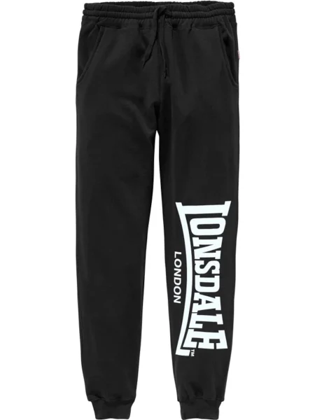LONSDALE Hlače črna bela