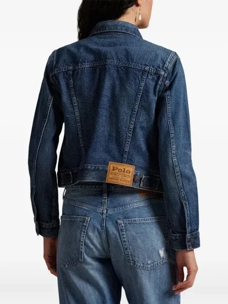 Dugo rebrasti s ovratnikom polo majica Polo Ralph Lauren plava