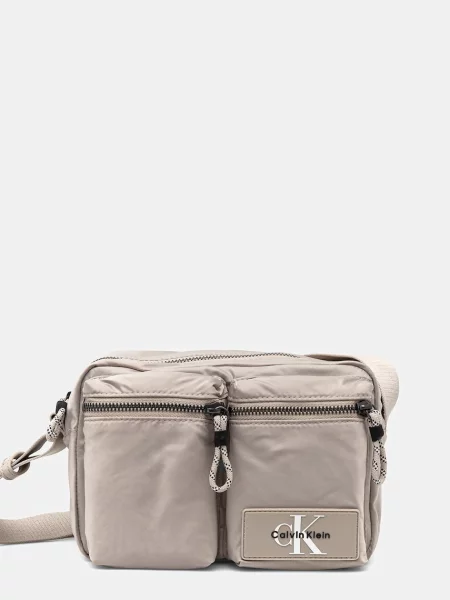 Saszetka Calvin Klein beżowa