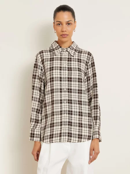 Proenza Schouler Koszula Bronwen beige beżowa