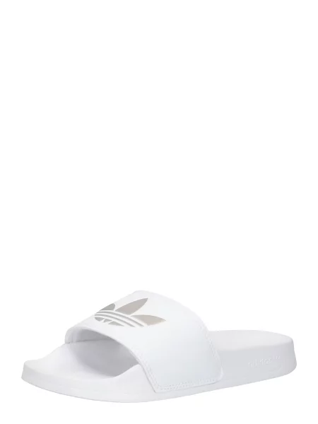 ADIDAS ORIGINALS Šľapky Adilette / sivá biela