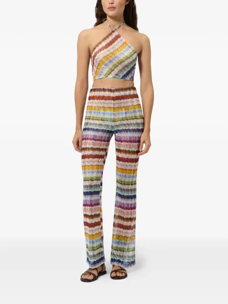 Top Missoni tricotate cu gât halter