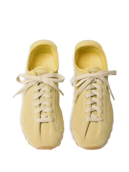 Τένις sneakers Jacquemus με κορδόνια σουέντ κίτρινο