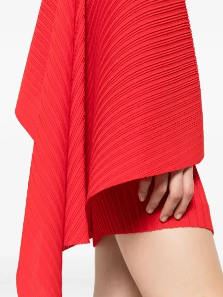 Rochie mini Solace London cu un umăr gol de costum roșu