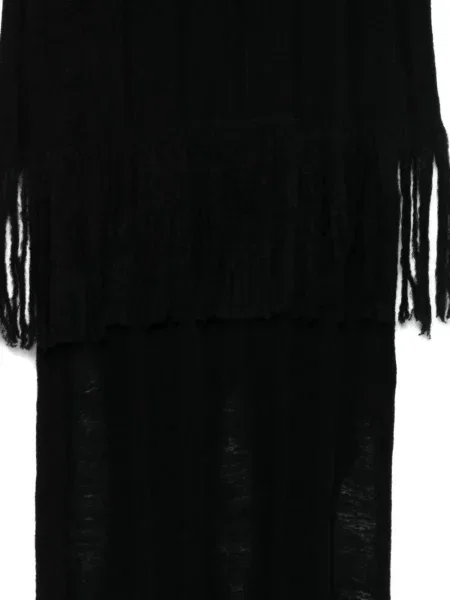 Vuneni šal Isabel Benenato crna