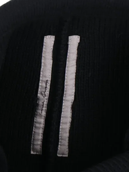 Вълнена миди пола Rick Owens до коляното черно