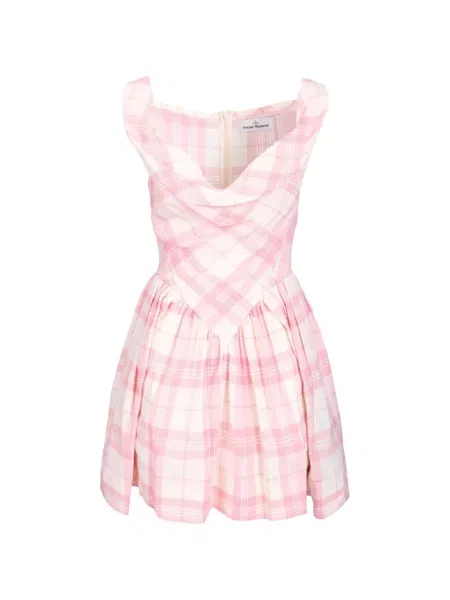 Rochie mini Vivienne Westwood în carouri roz