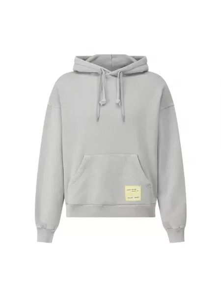 Axel Arigato bluza Patch Washed Hoodie z kapturem gładka zielony