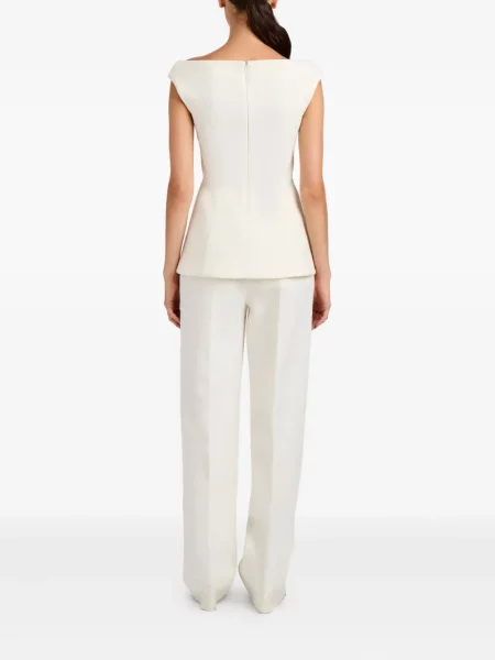 Pantaloni Proenza Schouler alb