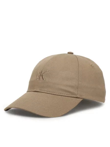 Kapa s šiltom Calvin Klein Monogram Embroidery Baseball Cap bež