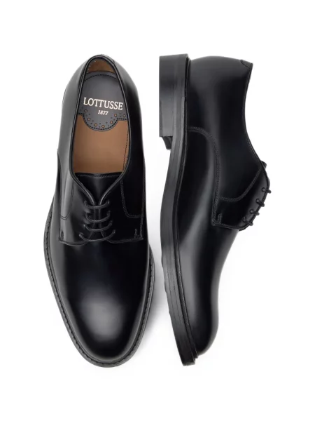 Pantofi Lottusse din piele negru