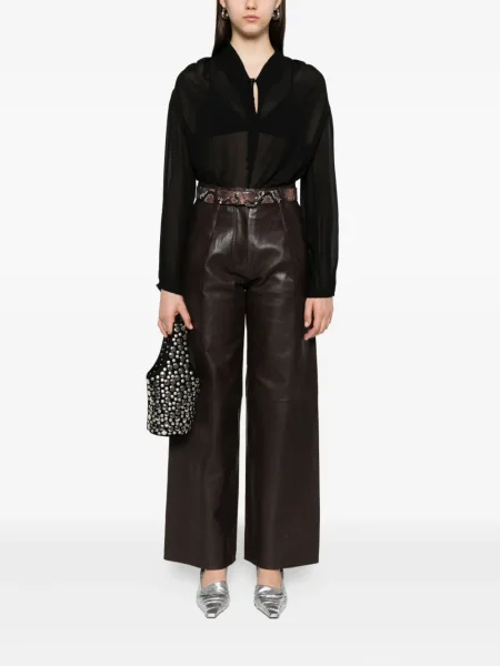Bluză Forte_forte transparente negru
