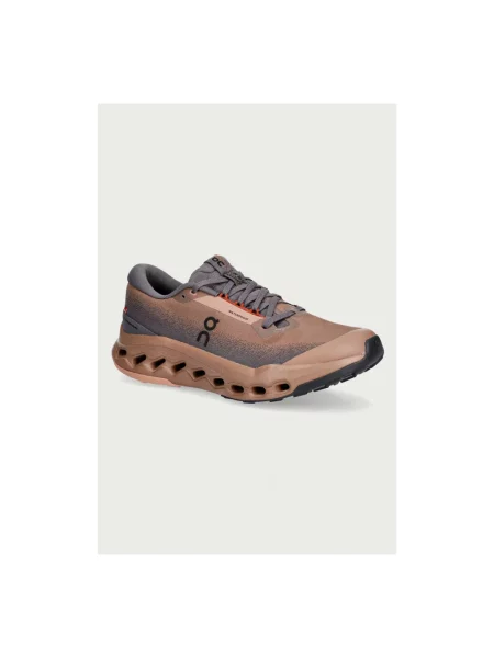 Buty do biegania On Cloudsurfer Trail 2 Waterproof portobello/pebble brązowe