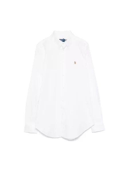 Polo Ralph Lauren koszula niebieski regular z kołnierzykiem klasycznym biała
