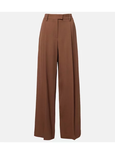 Pantaloni Brunello Cucinelli de lână maro