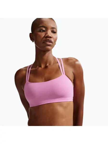 Tréninková podprsenka Nike Zenvy Strappy Light-Support light magenta/white bílá