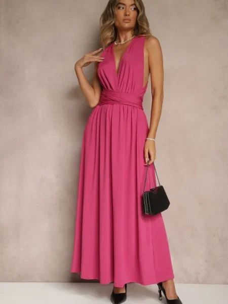 Rochie închis roz