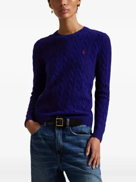 Căciulă Polo Ralph Lauren cu broderie tricotate de costum albastru