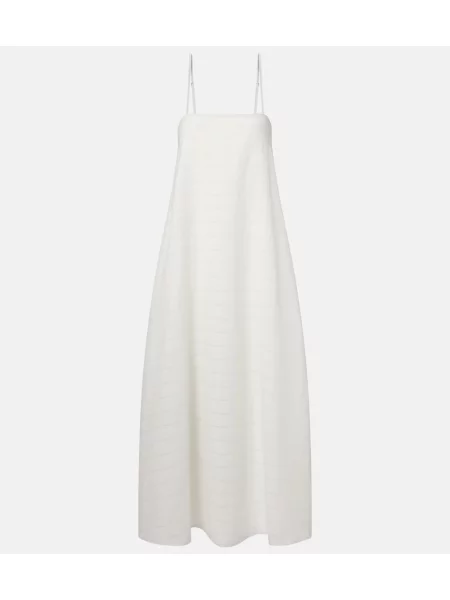 Rochie maxi Asceno de in în carouri alb