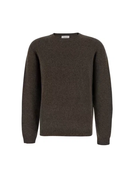Sweter Roberto Collina brązowy