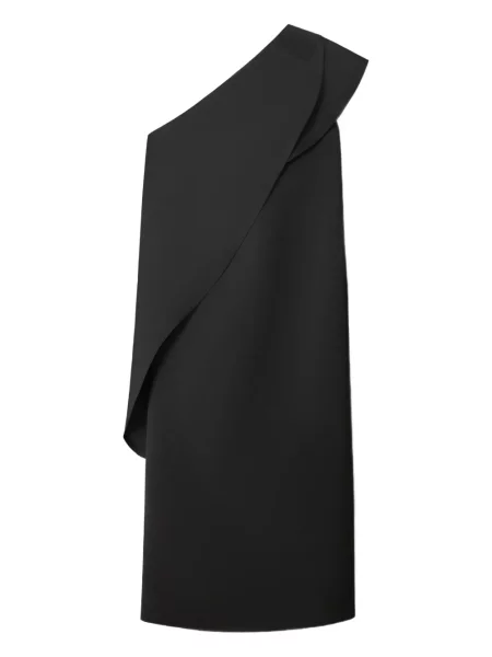 Rochie midi Tory Burch până la genunchi cu un umăr gol de costum negru