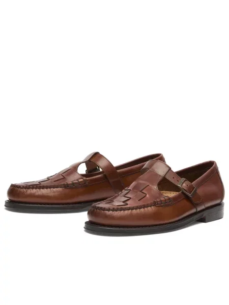 Loafersy Bass Weejuns brązowe
