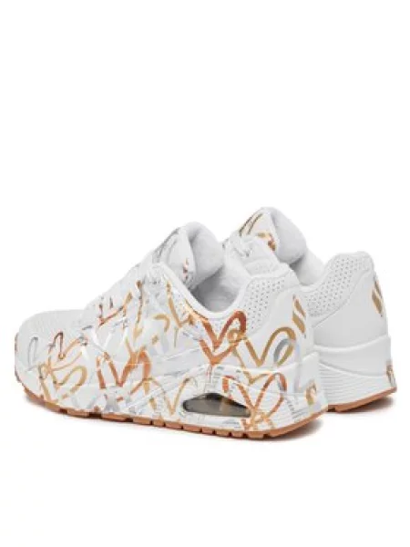 Skechers Laisvalaikio batai Uno Metallic Love balta