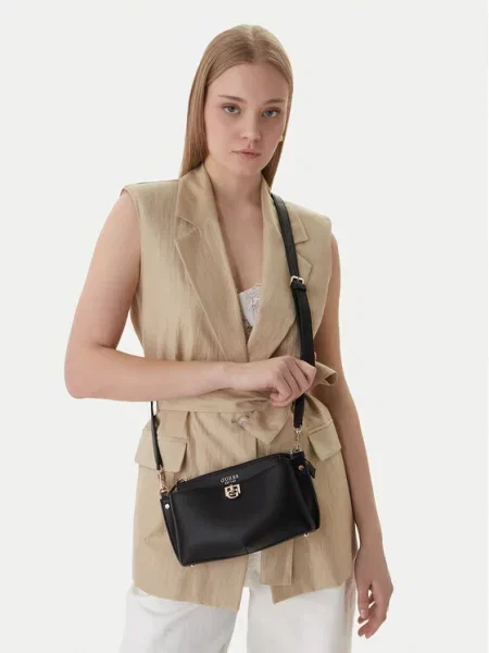 Guess Дамска чанта Bianca Mini черен