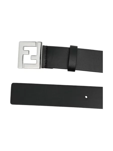 Pasek Fendi z logo czarny
