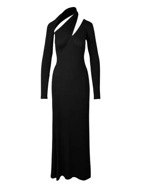 Rochie midi Ioana Ciolacu până la genunchi de costum negru