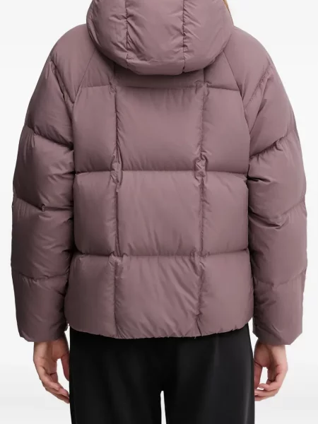 Geacă cu puf Puma cu glugă violet